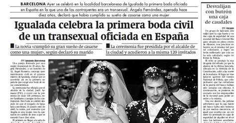 Se cumplen 20 años de la primera boda transexual en España